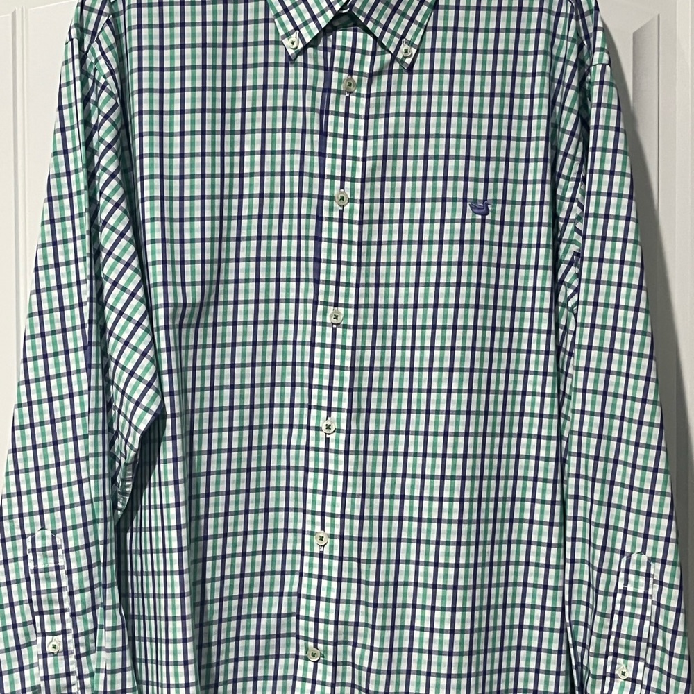 Southern Marsh Plaid Button Down XL